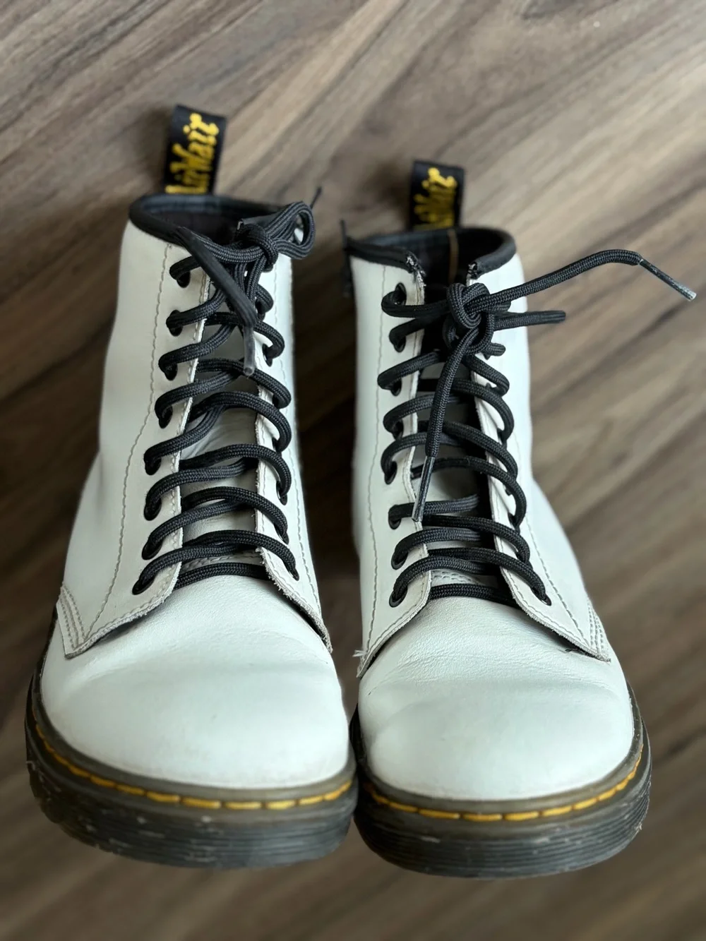 Dr. Martens Girls White Boots